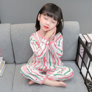Pure Cotton Girls Sleepwear Spring Autumn Princess Home Clothes Set Casual Style Childrens Clothing Baby Girls Home Suit