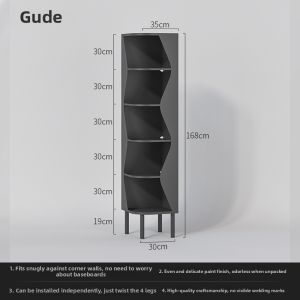 GUDE | Living Room Corner Shelf Storage Cabinet
