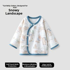 Usbettas | Half-back Long-sleeved Onesie Class A Cotton 52 size