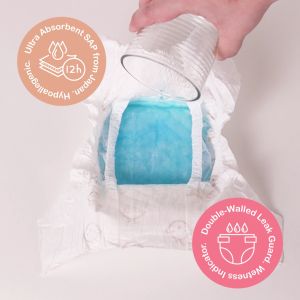 Lil Momo Ecodiapers Biodegradable Eco-friendly Bamboo Diapers Medium (32 pcs)