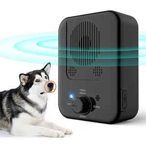 HATELI Pet Dog Puppy Anti Bark Ultrasonic Suppressor Outdoor Anti Noise Dog Repeller Device Stray Dogs Driving Device Noise Prevention Training Device Automatic Dog Barking Control Machine
