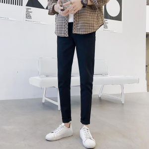 Fashion Brand Spring Black Cropped Jeans for Boys