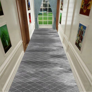 Modern Minimalist Hallway Carpet Home Use Luxury Entrance Mat Hotel Reception Anti-Slip Soundproof Rug Customizable Size