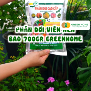Mua 5 tặng 1 - Phân Dơi Greenhome Bao 700gr Viên Nén Đã Qua Xử Lý Ra Rễ Mạnh Hoa Nhiều Tốt Cho Lan Kiểng Rau Cây Ăn Trái