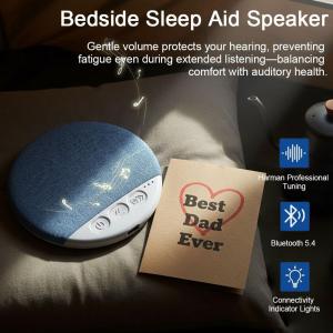 Ultra-slim Bluetooth 5.3 Pillow Speaker for Bedside Use Noise Soundbar Wireless MP3 Music Player Timed Shutdown Audio Play