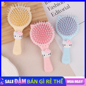 Lược Gỡ Rối Kèm Gương Hình Chân Mèo Xinh Xắn - Gương Lược Chải Tóc Massage 2in1 / Gương Trang Điểm Kèm Lược Cầm Tay / Gương Soi  Lược Mát Xa  Bàn Chải Tóc