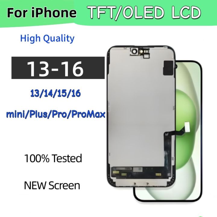 NEW OLED Incell Display For iphone 13 14 15 16 pro Max TFT LCD 3D True ...