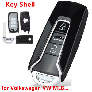 3 Button Car Key Fob Case Shell Housing for Volkswagen VW MLB Magotan B8 Passat Touareg 2017 2018 2019 2020 2021
