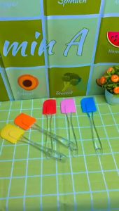 Sutil Spatula Kue & Spatula Silikon Pengaduk Kue Adonan Anti Lengket