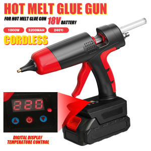 100W Rechargeable Cordless Hot Melt Glue G-un Digital Display For 11mm Glue Stick Home DIY Repair Tool For Makita Battery