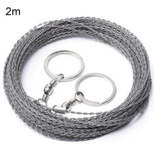 Di Động Ngoài Trời Bằng Tay Dây Thép Cưa 1/2/3 Mét Dây Xích Cắt Cho Cắm Trại Khẩn Cấp Bánh Răng Và Sinh Tồn Cắt Gỗ Dụng Cụ