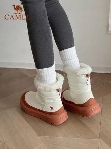 Camel Women‘s Winter Snow Boots Velvet Cotton High Top Outdoor Boots