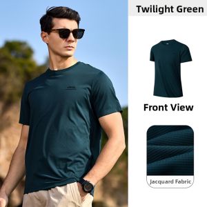 Jeep | Breathable Round Neck T-shirt with Lace Pattern Short Sleeve