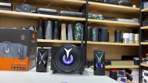 KISONLI 2.1 STRONG BASS HOUSE SPEAKER SYSTEM 4 INCH MID RANGE PROFESSIONAL SPEAKER BLUETOOTH WIRELESS AUX TM-1000U