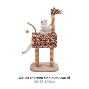 Khung Leo Mèo Series Động Vật Unicorn với Cột Chà và Nhà Mèo zeze