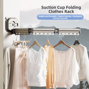 Suction Invisible Extendable Foldable Drying Rack