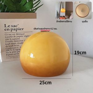 ไฟติดผนังสไตล์เรโทร Bauhaus กระจกสีเหลืองทอง ดีไซเนอร์ ห้องนอน ห้องนั่งเล่น ร้านอาหาร ไฟฟ้า LED ส่องสว่าง 5-10 ตารางเมตร