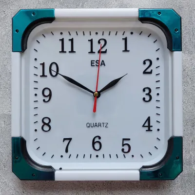 Jam Dinding Esa kotak Polos Minimalis Esa 212