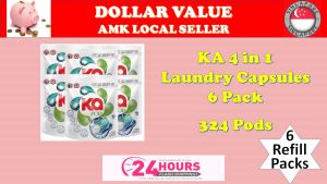 KA 4 in 1 Laundry Capsules Antibacterial Detergent 6 Refill pack Local Ang Mo Kio Seller