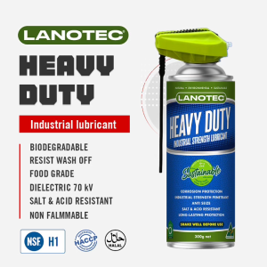 LANOTEC Heavy Duty - 300g Aerosol Can | Food-Grade Industrial Lubricant & Penetrant | Moisture Barrier Anti-Seize & Corrosion Protection for Extreme Performance