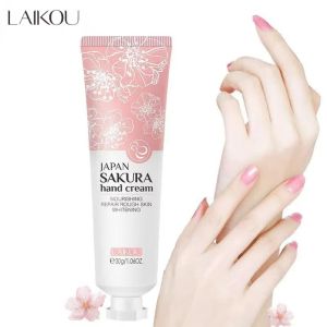 LAIKOU Sakura Hand Cream Nourishing Moisturizing Whitening Hand Skin Care Hand Lotion 30g