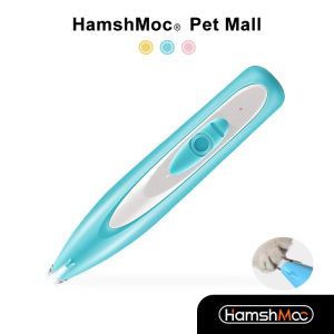 HamshMoc Professional Pet Foot Shaver Electric Led Light Cats Dogs Foot Trimmer Deep Cleaning USB Charging Low Noise Pet Grooming Tools