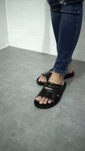 COD HARI INI!!! ZEGER Sandal Kulit Pria Selop Kokop - TM 401