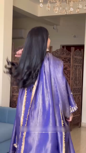 [PRE-ORDER] Ready Made Heavy Gold Crushe Silk Suit (10-14days delivery)