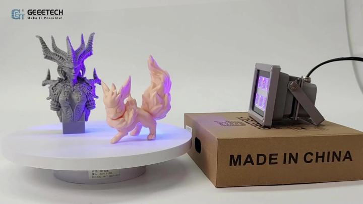 3D Printer UV Resin Curing Light for SLA/DLP/LCD 3D Printing, Solidify Photosensitive Resin, 405nm UV LED Lights with 60w Output Affect
