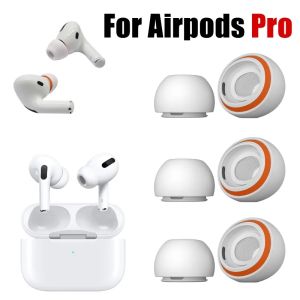 3Pairs Memory Foam Ear Tips Silicone Ear Cushion Replacement Earphone Earpads For Apple AirPods Pro 2/1 Earbuds Ear Plug Cap