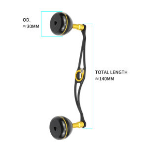 EKFan New 130MM 140MM 30G Ultra-light Alloy Knobs Handle for Bast Casting Fishing Reel Wheel Handles Parts