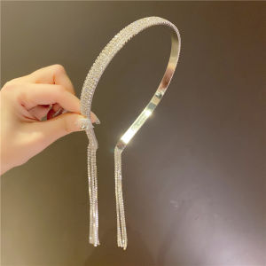 เครื่องประดับผมสไตล์เกาหลี รูปตัวอักษร ประดับเพชร ประดับผมแบบมีหาง สร้อยคอผมแบบเรียบง่าย วัสดุอื่นๆ ราคาใหม่