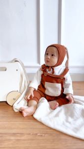 Mioubaby Overall Pocket Top Turtleneck: Desain Nyaman & Unik untuk Bayi