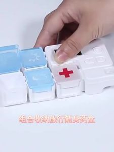 Portable One Week Divided Pill Box Smart Reminder Electronic Alarm Clock Travel Mini Pill Storage Box To Prevent Forgetting
