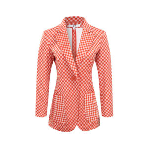 Autumn New Dopamine Commute Retro Check Tailored Suit for Women
