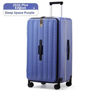 Hanke | Side Opening Large Capacity Aluminum Frame Womens Carry-On Luggage 22 inch