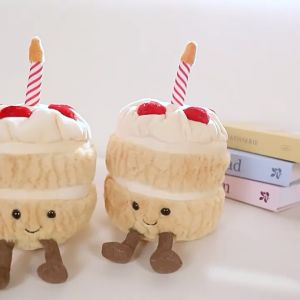 28CM Mainan Boneka Plush Bentuk Kartun Kue Lampu Led + Musik Bisa Nyala