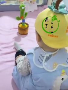 Children Gifts Singing Dancing Cactus Toys Electric Soft Plush Toy USB Rechargeable Dancing Cactus Toy Baby Voice Recorder