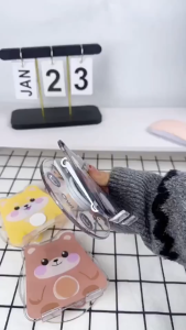 Turtle Acrylic Phone Stand Foldable Adjustable Height Angle Horizontal Vertical Desktop Bracket