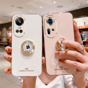 เคสสำหรับ VIVO V30E 5G เคสดีไซน์ใหม่2024 VIVOV30E VIVO V30 V30E เคสโทรศัพท์ซิลิโคนนิ่มเคลือบโลหะอิเล็คโทรเพลทสุดหรูพร้อมที่ยึดขาตั้ง