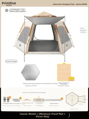 The Primitive | Portable Waterproof Overnight Camping Tent
