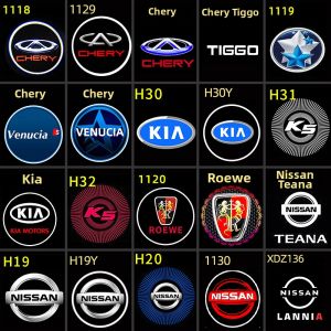 Car Door Welcome Light Laser Drill Hole Modification Ground Logo Projection Lamp Easy Installation Vehicle Ambient Lighting