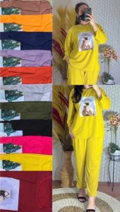 Set Setelan Viral/Setelan Hijap/Setelan Gamabr DTF Vilar/Setelan Murah