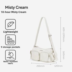 AJI | Lightweight Fashionable Nylon Crossbody Bag