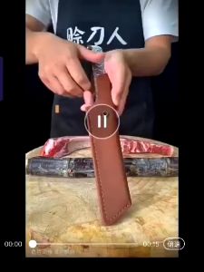 Hand forged stainless steel deboning knife Mongolian hand meat split knife sharp hotel cut meat portable water