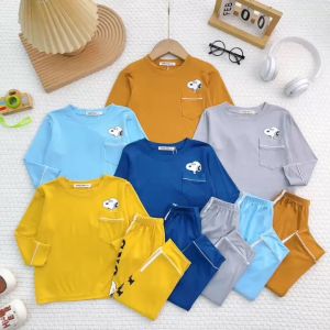 BỘ QUẦN ÁO DÀI TAY (LDD18) BỘ THU ĐÔNG VẢI THUN LẠNH MINKY MON MỀM MỊN CHO BÉ TRAI/BÉ GÁI SIZE 10-26KG