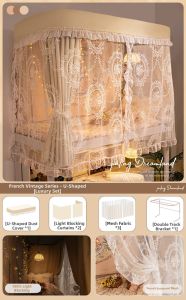 YANXI | Light Blocking U-shaped Track Bed Curtain