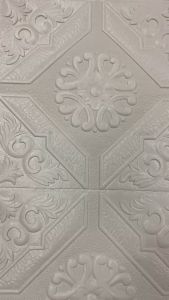 MW Wallpaper Foam Motif Batik 05 3D Bata Stiker Wall Paper Sticker Premium Motif Batik Bunga