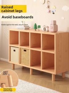 FWTDF | Solid Wood Home Kids Wall-mounted Legged Bookshelf