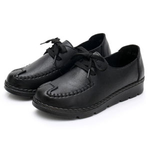 Kitchen KFC Work Shoes Leather Shoes Work Black Shoes Non Slip Womens Soft Bottom Waterproof Oil-Proof Special Womens Shoes